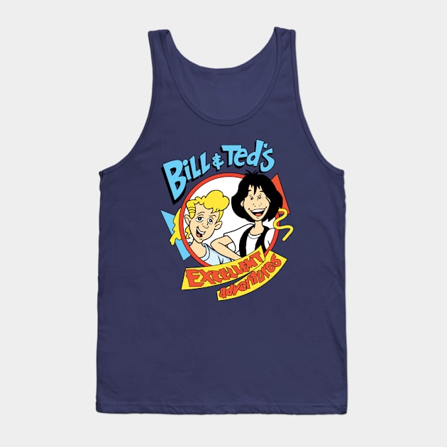 Bill & Ted's Excellent Adventure - Cartoon Tank Top by Chewbaccadoll